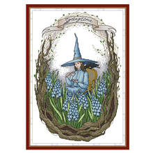 Spring in the Wizarding World cross stitch kit aida 14ct 11ct count printed canvas stitches embroidery DIY handmade needlework 2024 - buy cheap