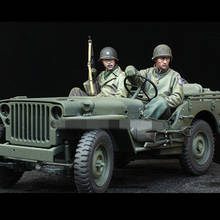 1/35 resina figura modelo kits us soldier 2 figuras sem pintura c482 2024 - compre barato