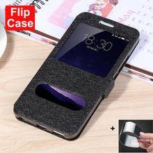 Funda para Meizu MX6 M685H M685Q, carcasa para Meizu MX6 M X6, carcasa de cuero PU con ventana abierta, funda con tapa para Meizu MX6 MX 6 2024 - compra barato