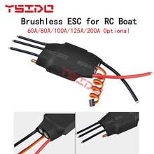 RC Boat Parts 60A 80A 100A 125A 200A Brushless ESC Electric Speed Controller W/ Water Cooling for RC Boat 2024 - buy cheap