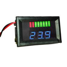 12V ACID Lead Battery Capacity Indicator Charge Level LED Tester Blue Voltmeter 2024 - buy cheap