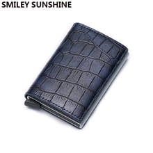 DIENQI Smart Rfid Men Wallets Money Bag Male Vintage Black Short Purse 2020 Small Magic Thin Slim Wallets Mini Wallets carteira 2024 - buy cheap