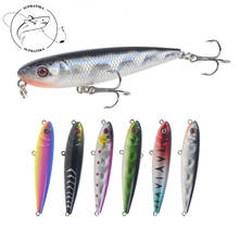 Lápiz flotante de plástico duro, cebo biónico de pesca, 6 colores, 8cm/9,5g, Lures6 #, gancho afilado, Superior Artificial, ojos 3D 2024 - compra barato