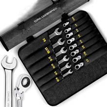 14PCS INCH Flexible Head Universal Combination Ratchet Wrench Set 1/4″-7/8″,Car Repair Tools Key Spanner Torque Gear Socket 2024 - buy cheap