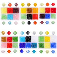 Jewelry Making Kit Faceted Glass Bicone Beads Set Czech Crystal Seed Bead Belt Box Lobster Clasp Beading Cord for DIY Earrings 2024 - buy cheap