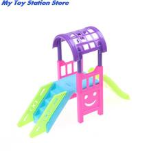 Doll Toy Accessories Girl Play House Doll Amusement Park For 10CM Doll Slide Amusement Park Slide Swing Accessories 1Set 2024 - buy cheap