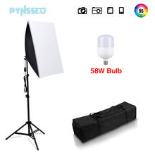Pynsseu-kit de iluminação profissional softbox para fotografia, 1 peça, 50 cm x 70cm, equipamento para estúdio fotográfico 2024 - compre barato