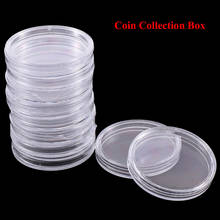 10pcs 30mm Acrylic Clear Coin Collection Box Storage Case Round Plastic Cases Coin Storage Capsules Holder 2024 - buy cheap