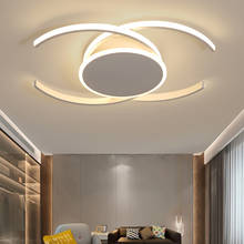 Современный светодиодный потолочный светильник, 42 Вт, 52 Вт, светодиодный светильник-панель, алюминиевый, изогнутый, потолочный светильник для спальни, гостиной, Декор, лампа, 85-265 в 2024 - купить недорого