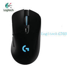 Logitech g703 sem fio gaming mouse 2.4 ghz com rgb genuíno 12000 dpi óptico ergonômico oficial agência teste para computador portátil 2024 - compre barato