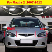Корпус автомобильной фары, прозрачная крышка для Mazda 2, стеклянная крышка объектива фары 2007-2012 2024 - купить недорого