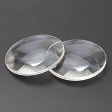 2 шт. 42 диаметр K9 оптическое стекло фокусное расстояние 65 мм двойная выпуклая линза 3D стекло es DIY коробка 2023 - купить недорого