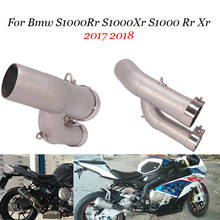 Выхлопная труба для Bmw S1000Rr S1000Xr S1000 Rr Xr 2017 2018, полуглушитель, адаптер для трубы, соединитель для мотоцикла, аксессуары 2024 - купить недорого