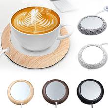 Portable USB Electric Heating Coasters Warm Cup Thermostatic Mat Pad Milk Tea Coffee Mug Placemat Hot Beverage Drink Cup Pad 2024 - buy cheap