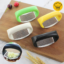 Garlic Press Circular Stainless Steel Set Garlic Crusher with Small Brush Peeler Ginger Squeezer Kitchen Gadgets Kitchen Tools 2024 - buy cheap