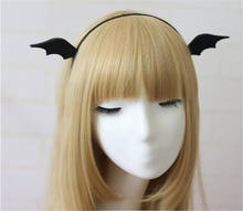 Bonito feminino menina headbands halloween animal orelhas diabo asas bat cosplay hairband hairband traje festa b487 2024 - compre barato