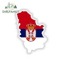 Earlfamily 13cm x 9.4cm para a sérvia com kosovo mapa bandeira engraçado adesivos de carro vinil capacete jdm rv van acessórios do carro gráficos 2024 - compre barato