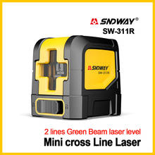 SNDWAY New  Laser Levels Laser Green  Level Self  Vertical Horizontal Cross  Red Line 2 lines Laser Leveler 2024 - buy cheap