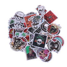 50 pçs scrapbooking portátil skate mala guitarra carro punk esqueleto adesivo graffiti crânio rock motocicleta adesivos para diy 2024 - compre barato