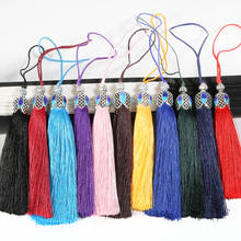 1/2pcs 16cm Metal Alloy Cap Multicolor Silk Tassel For DIY Craft Car Hanging Spike Home Decoration Tassel Jewelry Material 2024 - buy cheap