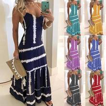 Spaghetti Strap Sexy Ankle-length Women Dress Plus Size Summer Dress Woman V-neck Sleeveless Beach Dresses for Women Robe Femme 2024 - buy cheap