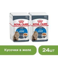 Royal Canin Ultra Light пауч для кошек склонных к полноте (кусочки в желе, 24*85 г.) 2024 - купить недорого