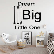 Diy dream big Wall Sticker Home Decoration Accessories For Living Room Bedroom Removable Decor Wall Decals 2024 - buy cheap