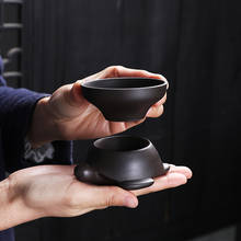 Chá de areia roxa vazamento criativo filtro de chá kungfu conjunto de chá acessórios cerâmica filtro balde bandeja de chá despeje filtro de chá líquido lb454 2024 - compre barato