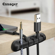 Essager organizador de cabo, suporte de fio de cabo USB, mouse, fone de ouvido, carregador, protetor de cordão, mesa, clipe enrolador de cabo para iPhone 2024 - compre barato