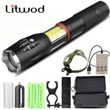 XM-L2 U3 T6 COB Bulb Lantern for Hunting Cycling Light Camping Led Flashlight Torch Power 18650 or AAA Battery Zoom Waterproof 2024 - buy cheap