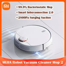 Робот-пылесос XIAOMI MIJIA 2, влажная и влажная уборка, Wi-Fi, приложение, умное планирование маршрута, для уборки дома, 2021 2024 - купить недорого