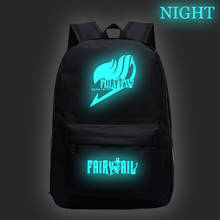 Anime Fairy Tail Students Backpacks Boys Girls Luminous Backpack Galaxy Teenagers Back Pack Travel Bagpack Ladies Schoolbags 2024 - buy cheap
