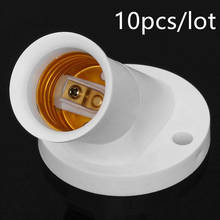 10pcs/lot E27 Lamp Base Socket 45 Degree Angle Oblique Screw Plastic Light Bulb Base AC 250V Wall Lamp Holders Adapter Converter 2024 - buy cheap