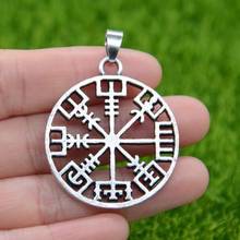 Nordic Amulet Vegvisir Compass Viking Pendant Ethnic Necklace Runic Runes Odin Men Jewelry 2024 - buy cheap