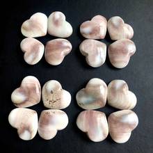 Shell heart quartz mineral crystals healing stones natural gemstones reiki fish tank home decoration 2024 - buy cheap