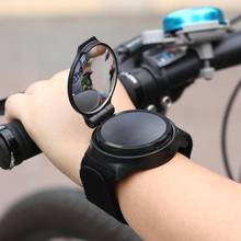2020 New 360 Rotating Bicycle MTB Arm Wrist Strap Rear View  Bicycle Rearview Bike Mirror Bicycle Back Mirror Cycling 2024 - buy cheap