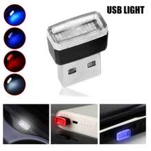 Minilámpara LED USB para modelado de coche, luz Interior de neón, 7 colores, 5V/0,5-3A, interfaz USB 2024 - compra barato