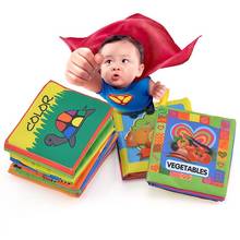 Livro de pano para bebês, crianças, desenvolvimento intelectual, brinquedo educacional, tecido macio, conhecimento, livros, presentes 2024 - compre barato