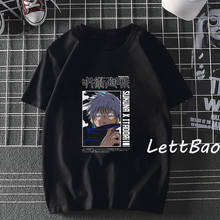 Jujutsu kaisen manga Anime clothes men t-shirt harajuku oversized t-shirt black short sleeve jujutsu kaisen sukuna cotton tops 2024 - buy cheap