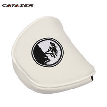 Golf Mallet Putter Covers 1Pcs Magnetic Closure Customized Headcover Synthetic Leather Waterproof 2024 - buy cheap