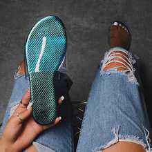 DDYZHY 2021 Summer Woman Flat Slippers Candy Color Shoe Woman Transparent Slides Female Open Toe Flip Flops Women's Beach Shoes 2024 - buy cheap