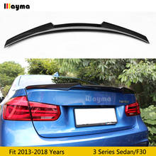 M4 style Carbon Fiber rear trunk spoiler For BMW 3 Series F30 318i 320i 325i 335i F80 M3 2013 - 2018 years Car spoiler Wing 2024 - buy cheap