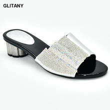 Lançamento 2020 sandálias plataforma sensual estilo italiano slingbacks africanos chinelos femininos com strass sapatos de casamento elegantes 2024 - compre barato