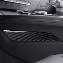 Carro de fibra de carbono interior centro engrenagem shift painel de controle tenda lateral capa adesivo guarnição para audi a4 b9 2016-21 acessórios do automóvel 2024 - compre barato
