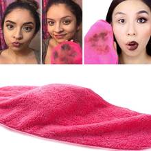 Hot 18x40cm Microfiber Pad Cleansing Tool Makeup Remover Towel Reusable Wipe Cloth Face Care 2024 - buy cheap