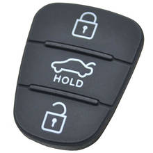 3 кнопки дистанционного ключа Fob чехол резиновая накладка флип ключ оболочка для Hyundai i20 i30 Kia Solaris Rio Sorento Sportage Ceed 2024 - купить недорого
