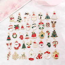 38pcs Mixed Christmas Charms Enamel Pendants Ornaments Xmas Tree Decoration For Bracelet Earrings Necklace DIY Jewelry Findings 2024 - buy cheap