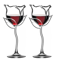 Fancy Red Wine Goblet Wine Cocktail Glasses 100ml Rose Flower Shape Wine Glass Party Barware Drinkware 2024 - buy cheap