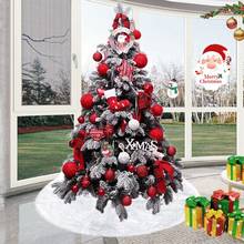Коврик для рождественской елки, белый ковер, напольный коврик из искусственного меха, украшения для рождественской елки для дома, 2021, Рождественский новый год, декор для вечеринки 2024 - купить недорого
