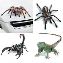 3D Car Sticker Animals Bumper Spider Gecko Scorpions Car-styling Abarth Vinyl Decal Sticker Cars Auto Motorcycle Accessories 2024 - buy cheap